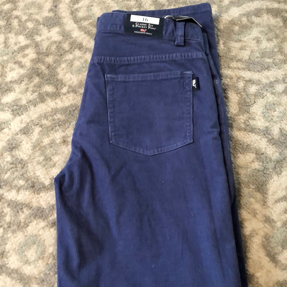 Boys Vineyard Vines Corduroy blue pants